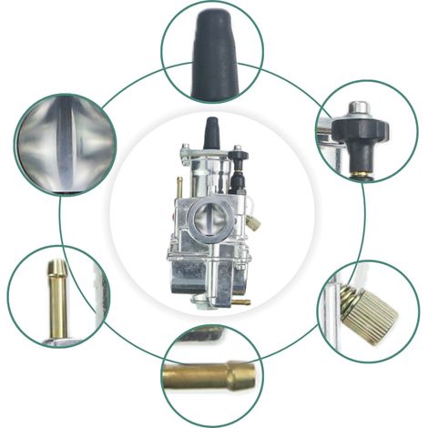 Zhenguang PKW24M carburetor, galvanized version, PWK26-34 mm carburetor for off-road quads--DTEKGAZ