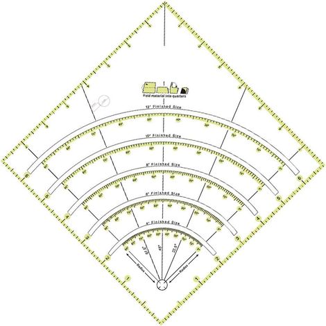Règle Carrée,Règle de patchwork règle de Couture Patch Règle de Patchwork à la Main Bricolage avec Quadrillage Double Couleur Regle pour Patchwork, Regle Transparente Universelle, Quilting Accesoire (1/2)