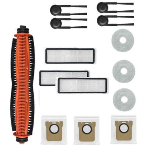 14 accessoires pour aspirateur Xiaomi Mijia M40S/OV31CN : rouleau principal, brosse latérale, filtre HEPA, chiffon de nettoyage et sacs à poussière. (1/5)