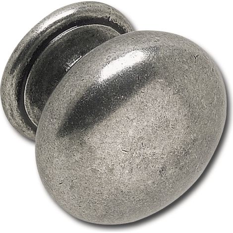 Möbelknopf (Möbelknauf) Omaha ø 33mm Tiefe 27mm Möbelgriff ZN altsilber (1/2)