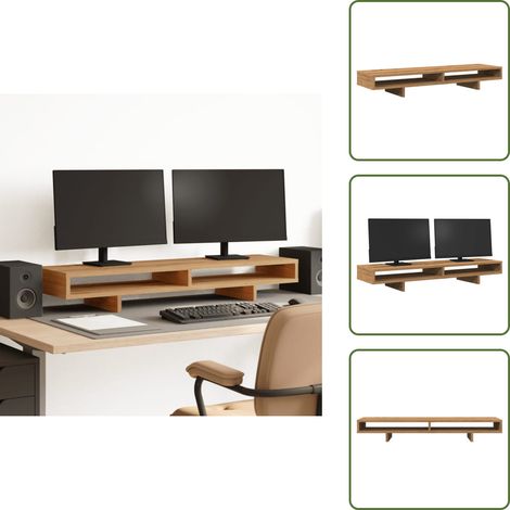 The Living Store Monitorständer Artisan-Eiche 100x27x15 cm Holzwerkstoff - Monitorhalter Holz (1/5)