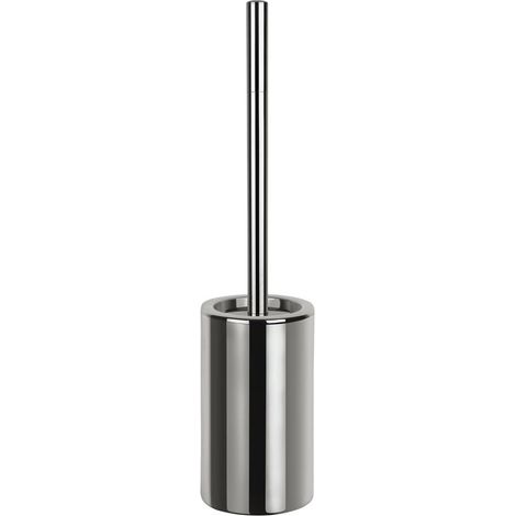 Escobillero con soporte cerámico TUBO Cromo Spirella