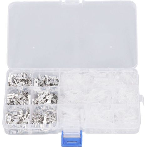 480 Kabeletiketten (manuell und weiß) für 2,8 mm, 4,8 mm und 6,3 mm verzinntes Kupferdrahtkabel mit Isolierhülsen, DUBUNS