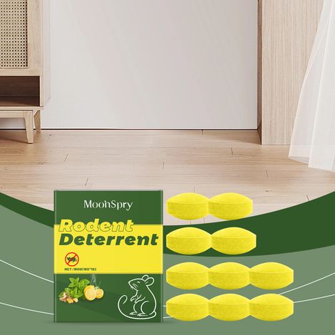 Gentle rodent repellent for everyday use, indoors and outdoors, reduces rodent disturbance. Convenient rodent repellent pills -- 10 pills + 3 mesh bags (1/5)