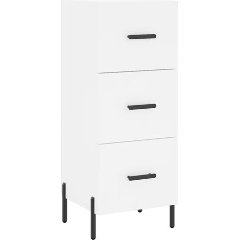 Credenza buffet cassettiera mobile contenitore organizer cucina soggiorno soggiorno 34,5 x 34 x 90 cm derivati del legno bianco 020030258