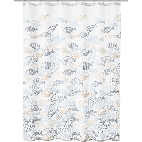 Kleine Wolke Duschvorhang multicolor Sardinas 180 x 200 cm Duschvorhänge