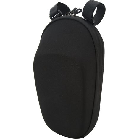 Sacoche avant pour trottinette électrique, coque rigide EVA, sacoche de guidon pour vélo électrique pliable, noire (1/5)