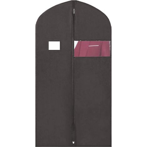 Housse à vêtements en tissu non tissé avec fenêtre transparente, housse de costume, housse à vêtements imperméable et résistante à l'humidité (1/5)