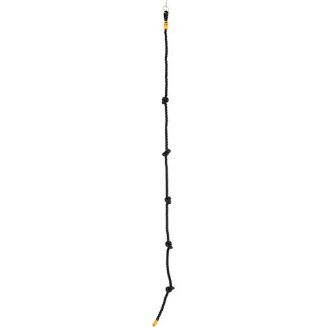 Corde à nœuds noire pour portique