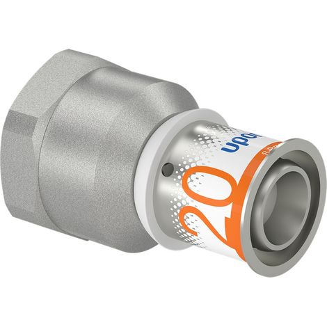 Raccord droit inox à sertir S-Press Plus multicouche FF - 20mm 3/4' (20x27mm) - Uponor (1/4)