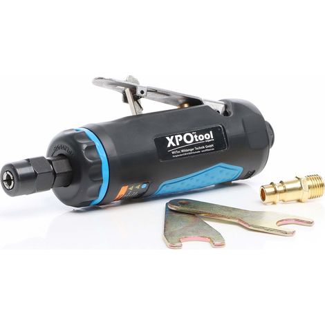 Wiltec Smerigliatrice pneumatica dritta 168mm alloggiamento in alluminio 6,3bar Multismerigliatrice 22000rpm