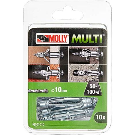 10 Ancoraggi in metallo Multi Ã˜5x60 con vite per conglomerato MOLLY - M101010-XJ (1/4)