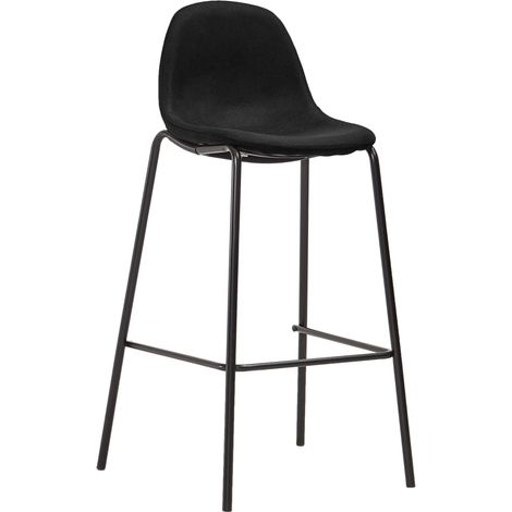 Maison Exclusive - Barhocker 2 Stk. Schwarz Stoff