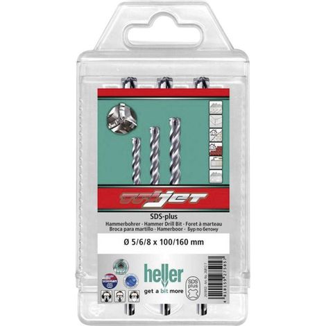 FORET BETON SDS+ TRIJET 3 TAILLANTS (COFFRET 3 PIECES) - 26812 - HELLER (1/3)