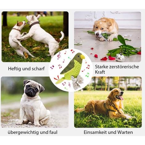 Juguete para perros con forma de loro