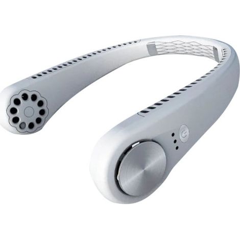 Ventilateur de Cou Vinmall Hands Sans Pales – Suspendu Rafraîchissant 360° – Rechargeable USB – 3 Vitesses – Climatiseur de Cou avec Casque (1/5)