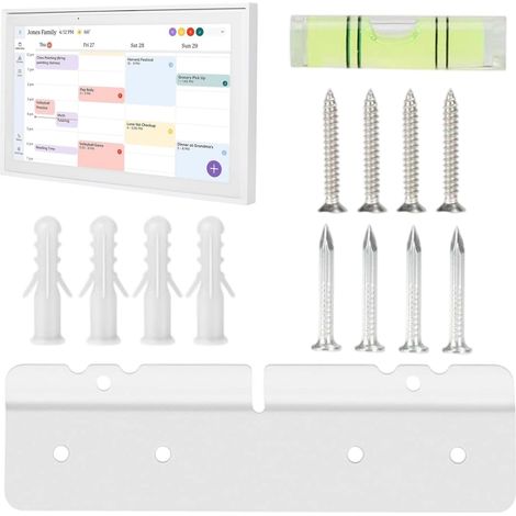 Calendrier Digital Mural Porte Calendrier Sans Perçage 38 cm,Support Métallique avec Accessoires pour Maison Bureau Cuisine Chambre (1/5)