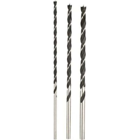 3-teiliges Holzbohrer-Set: 8 mm, 10 mm, 12 mm. Gesamtlänge: 300 mm. (1/3)