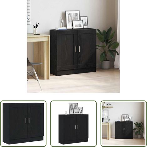 Rangement livres - Bibliothèque Chêne noir 82,5 x 30,5 x 80 cm Bois d'ingénierie (1/5)