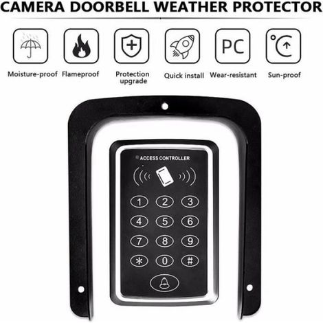 Couvercle Sonnette - Métal Anti-Corrosion - Étanche IP65 - Compatible Toutes Sonnettes Vidéo et Caméras de Sonnette - 1 Pièce (1/4)