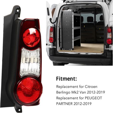 SJLERST Rechter hinterer Bremsblinker als Ersatz für Citroen Berlingo Mk2 Van (Teilenummer 9677205480).
