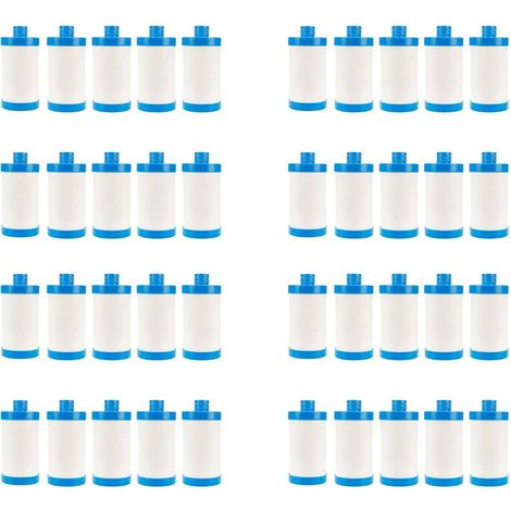 40X Filtro de agua para lavadora, ducha, calentador de agua, grifo, filtro frontal, purificador de agua