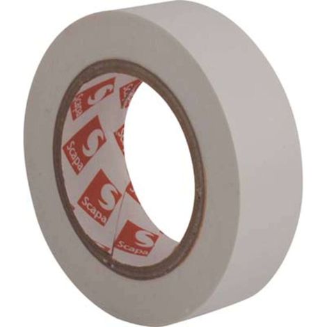 NASTRO PVC ISOLANTE SCAPA - BIANCO MM 15 ML 10 - 20 pezzi