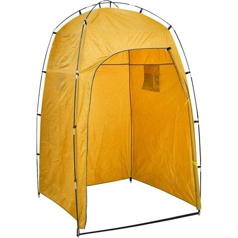 vidaXL Tienda para ducha/WC/vestidor amarilla (1/2)