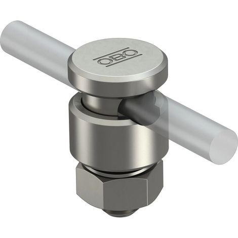 OBO Bettermann Verbindungsklemme für Rundleiter 8-10mm Edelstahl, rostfrei A2 1.4301, 10 Stück, 5304176