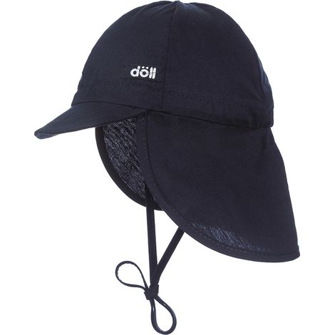 Cappellino Döll blu navy da bambino con protezione per il collo (1/3)