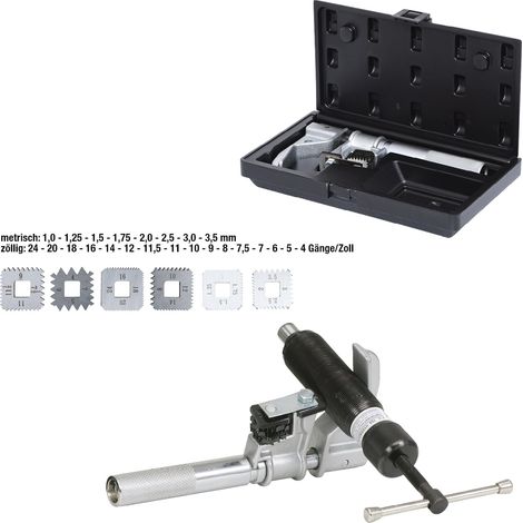 KS TOOLS  Reparador de  roscas  para  roscas  exteriores  Ø  25-140  mm  -  150.1430 (1/5)
