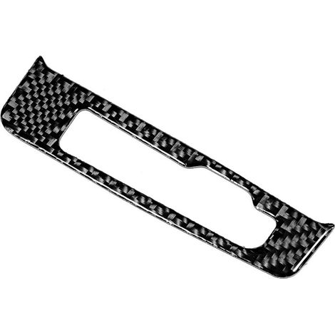 Qiilu Garniture de cadre de panneau de vitesse en Fiber de carbone décor autocollant couvercle d'habillage de panneau de changement de vitesse convient pour Aud i 8V 2014-2019 (1/5)