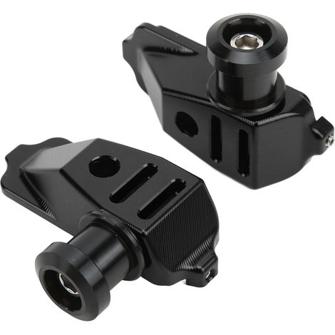 Kettenspanner-Set für Motorradhinterachse, schwarzer Aluminiumlegierungsblock, kompatibel mit CB500F, CB500X und CBR500R (2013–2016) (1/5)