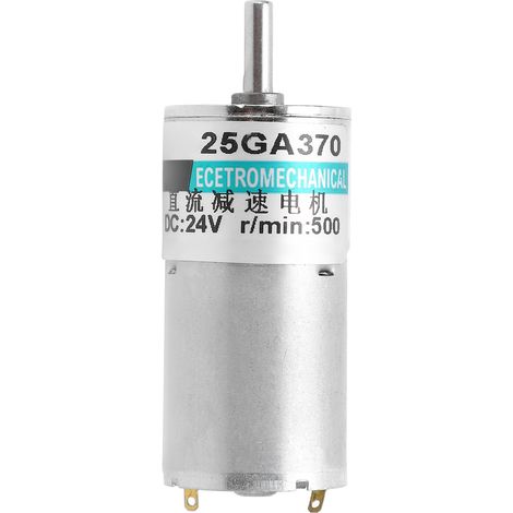 Moteur à engrenages CC 24V 500tr/min, micro motoréducteur basse vitesse, aimant permanent, double sens CW/CCW, contrôle sport, XD-25GA370 pour bricolage (1/5)