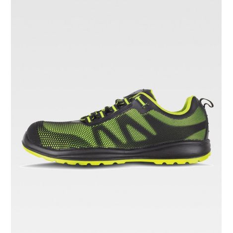 Zapato de protección combinado con cordones libre de metal WORKTEAM P3031 42 Verde lima / Negro