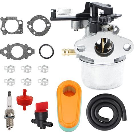 591137 590948 Carburateur pour Briggs Stratton 111P02 114P02 11P902 121Q02 121Q07 121S02 121S07 121S75 124Q02 Nettoyeur Haute Pression 775EX TB366 0 Tondeuse à gazon Carburateur de tracteur avec (1/4)