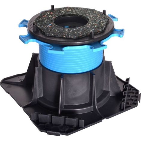 Jouplast – Plot réglable pour terrasse dalle 80 à 130 mm – Résiste jusqu’à 1 tonne – Carton de 20 pièces – Compatible avec carrelage et béton