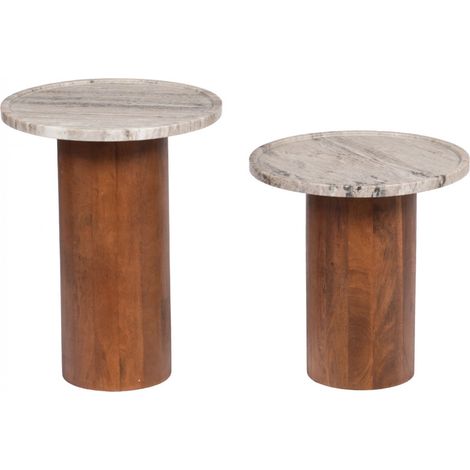Amadeus - Set de 2 tables d'appoint 40x42 cm (1/3)