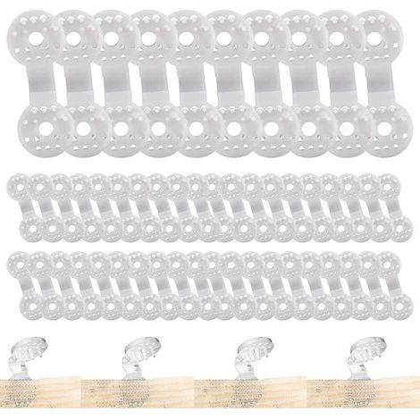 50PCS Clip de Tissu d'ombrage de Fixation pour Brise Vue Clip spécial avec œillet Fixation Brise Vue occultant Toile clôture toile coupe-vent, filet coupe-vent, filet d'ombrage, attaché et suspendu （B (1/5)