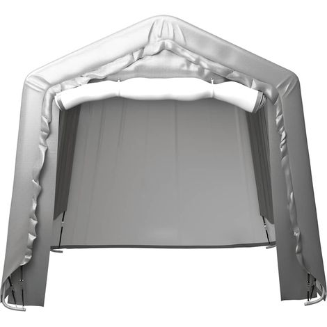 Maison Exclusive - Tenda Capannone 240x240 cm in Acciaio Grigio