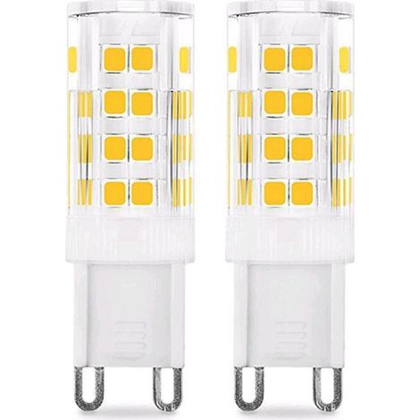 Ampoule LED G9 5W (Équivalent 50W Ampoules Halogènes), 450LM, 220V, Blanc froid 6000K, AC100-240V, NON-Dimmable, Économie d'énergie, Base en céramique, Culot G9 Standard, Lot de 6 [Classe énergétique (1/5)