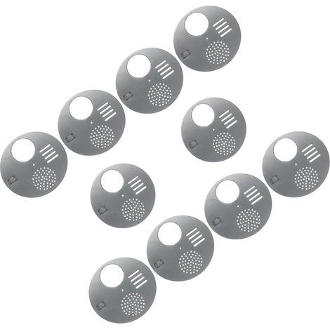 Set mit 10 Eingangstüren für Nusskästen, Eingangsplatte (Durchmesser: 12,5 cm) – Imkereibedarf, Imkereiwerkzeuge (1/4)