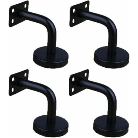 4 Pièces Acier Inoxydable Supports de Main Courante pour Fixation Murale Supports de Rail d'escalier pour Rampe Escalier Support Mural de Garde-Corps (1/2)
