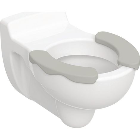 WC pour enfants GE Bambini WWC, blanc, avec siège profond, KeraTect, avec coussins de siège gris