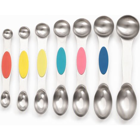 cuillère doseuse de cuisine multicolore doseur, lot de 7