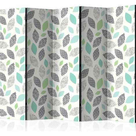 Paravento - Patterned Leaves II [Room Dividers] - 225x172 (1/4)