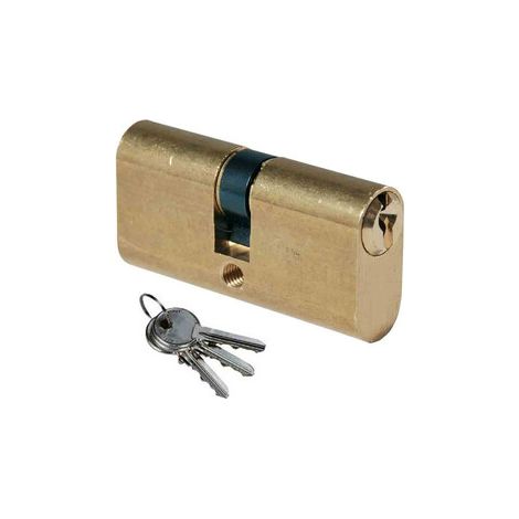 ISEO F300 CILINDRO OVALE 27-27 OTTONATO C/3CH Q.TA 10