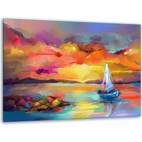 Schneidebrettständer aus Glas, 40x30 cm, Boot (1/5)