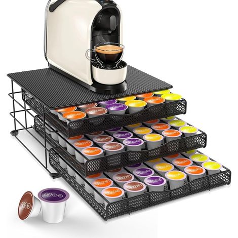 Porte-Capsules Dolce Gusto 108, 3 Tiroirs Robustes de Rangement (1/5)