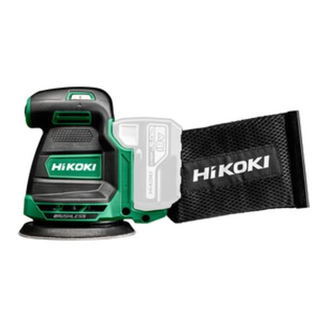 Hikoki – Ponceuse orbitale sans fil 18V – Moteur sans balais – Plateau abrasif Ø 125 mm – Vitesse 7000/11000 tr/min – Pour bois dur et teck (1/2)